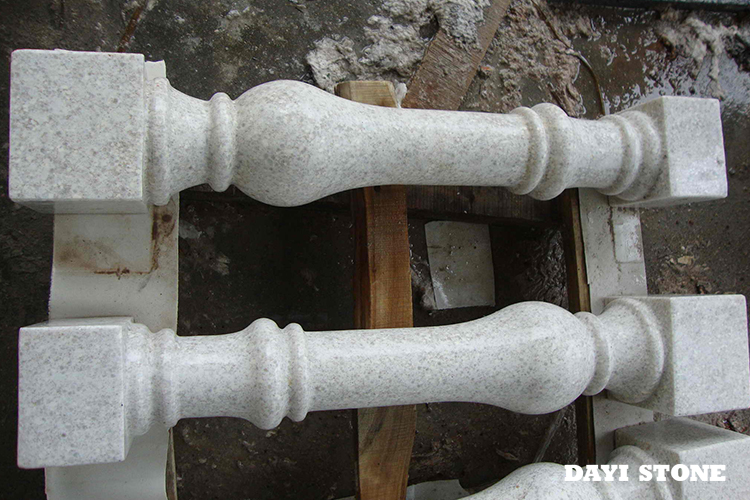 White Pearl Granite Stone Baluster Pillars Polished - Dayi Stone